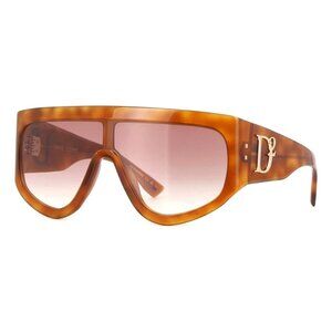 A0655Z New DSQUARED2 Havana Shield D2 0149/S 05LHA Sunglasses Women